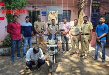 चोरीच्या मोटार सायकलसह चोरटा गजाआड